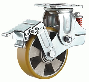 Swivel wheel lock Aluminum PU